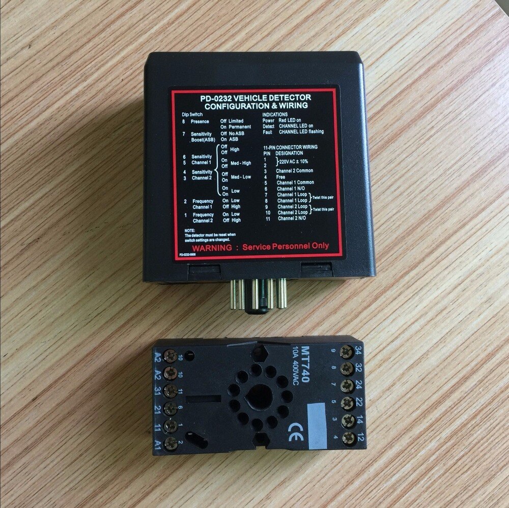 Gate vehicle access control dual two Channel Loop Detector/Inductive Loop Parking Detectors220v 110V 24V DC 12V Dc