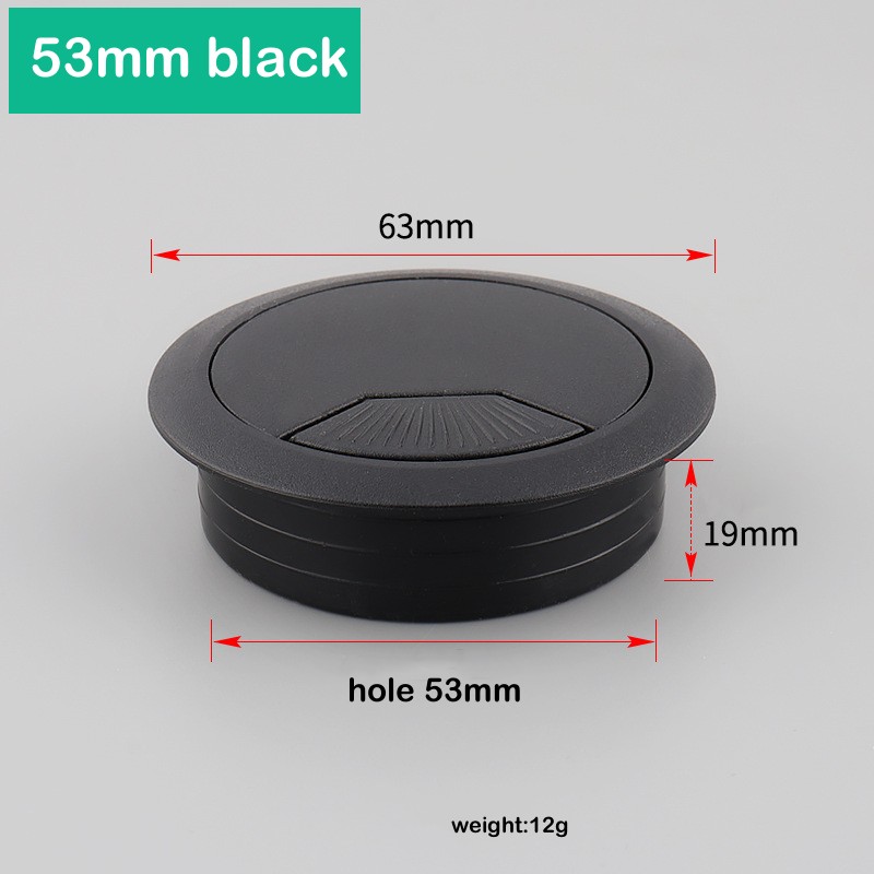 1PC Bureau Tafel Plastic Kabel Gat Cover 60/80mm PC Computer Bureau Ronde Draad Netjes Grommet kabel Organizer Kantoormeubilair: Oranje