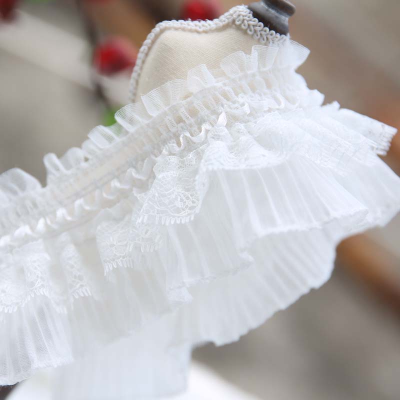 8cm * 1 metri guarnizioni in pizzo elastico bianco per abbigliamento abiti da sposa accessori per cucire fai da te ordinare per sarto