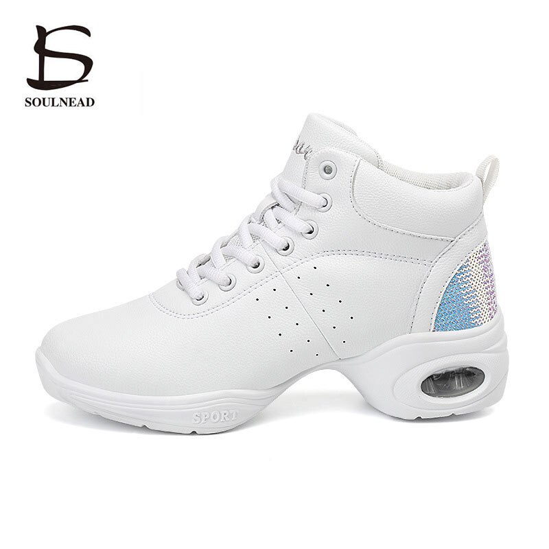 women's Dancing Shoes Sports Feature Modern Dance Jazz Shoes Soft Outsole PU Dance Shoes Sneakers For Woman Practice Shoes