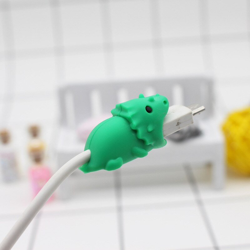 1PCS Nette Tier Kabel Wickler Kopfhörer Protector USB Linie Telefon Halter Zubehör Verpackung Veranstalter Reisen zubehör: 4