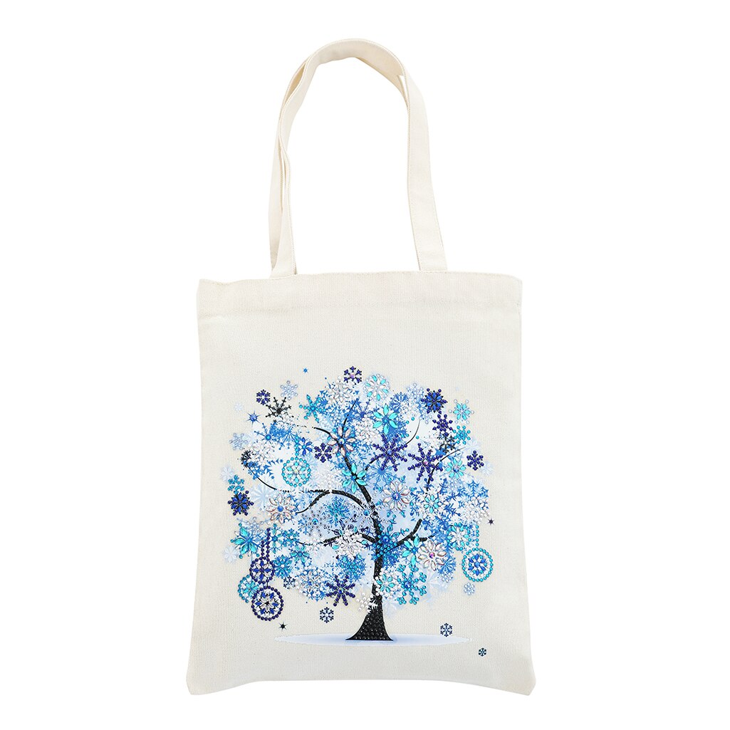 Diamant Schilderen Tote Bag Herbruikbare Duurzaam Diy Diamant Art Handtas Opvouwbare Opbergtas Kruissteek Borduren Kit Art Craft: 1PCS-D