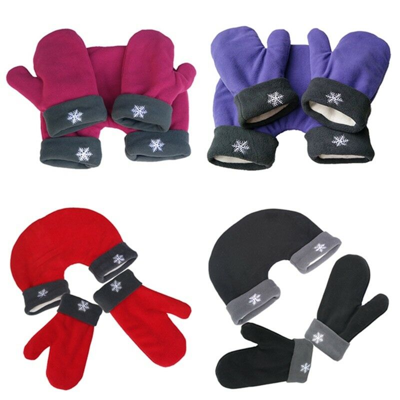 Lot de 3 gants pour couple, mitaines pour amoureux, gants conjoints pour parents et enfants, noël