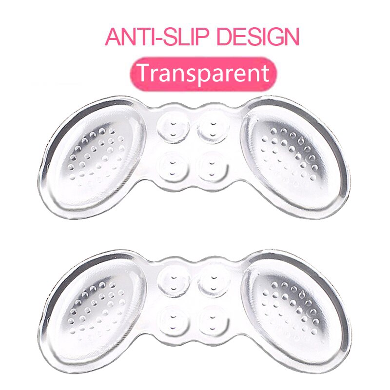 Sunvo Silikon Hacke Pads für frauen Schuhe Einsätze Hohe Fersen Gel Einlegesohlen für Schuhe Zurück Ferse Schmerzen Linderung Liner Schutz Pad: transparent