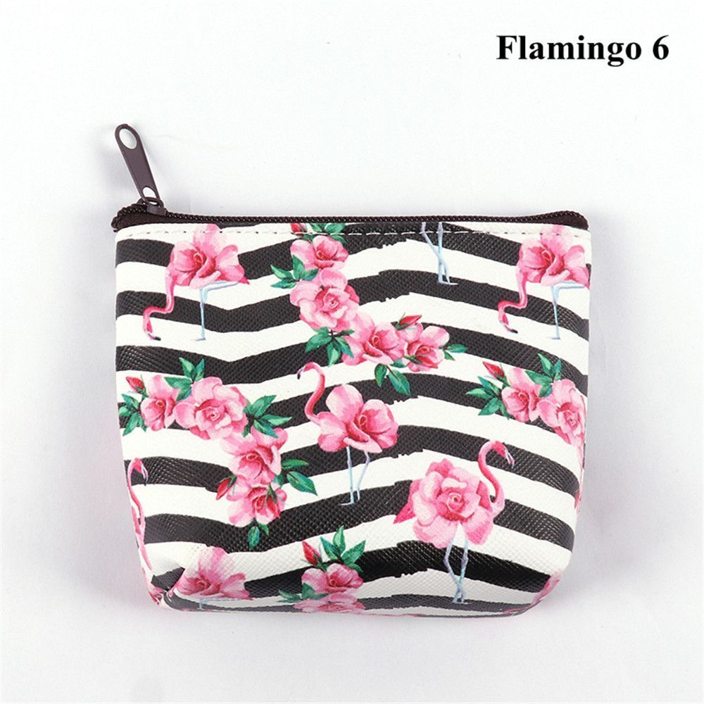 Neue Nette Einhorn Geldbörse Tasche Für Mädchen Kawaii Flamingo Tasche Mini Ändern Brieftasche Karte Halter Zipper Geld Pouch: MULTI