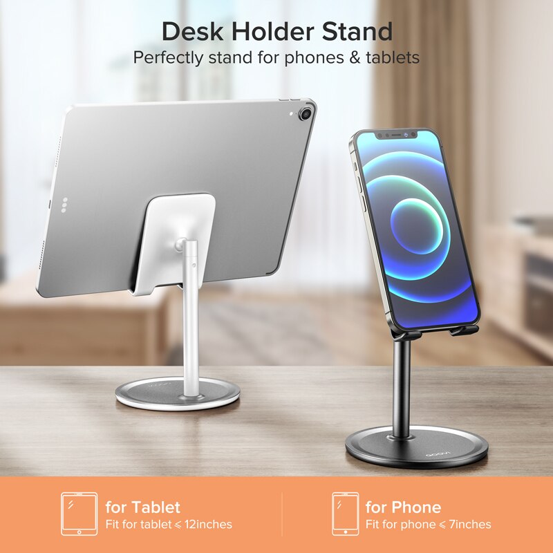 Support de téléphone intelligent et tablette pour bureau, idéale pour l'iPhone 12 Pro Max Mini,