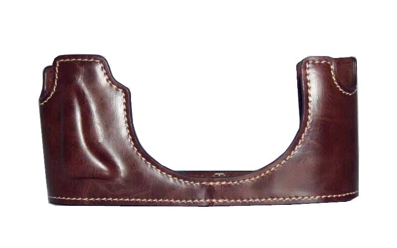 Tragbare Kamera tasche PU leder fallen für Für Leica M-P TYP 240 MP Halbe Körper abdeckung Hülse: Schokolade