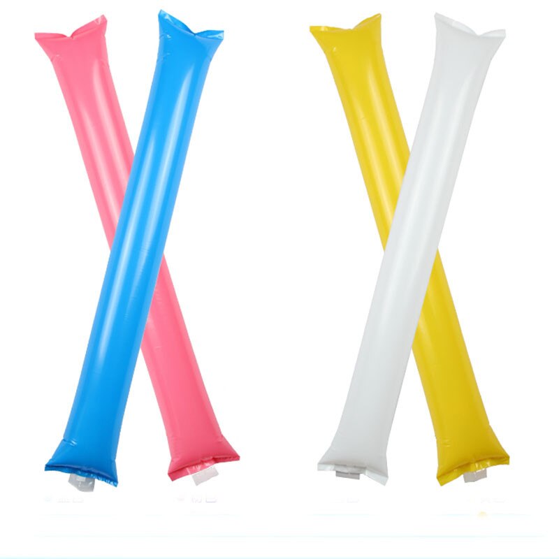 100pcs/lot mix color Inflatable Clapper,cheerstick, Inflatable Sticks, Balloon Stick Clapper Cheering Stick Noise Maker