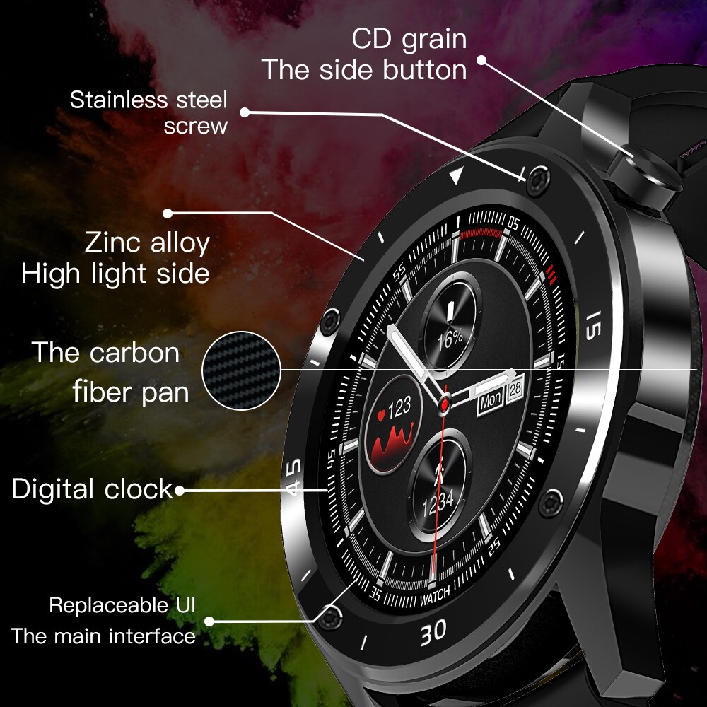 Multifunktions-smartwatch mit bluetooth, elektronische uhr mit herzfrequenzmessung, sportuhr, elektronischer wecker, fitness-tracker für #39
