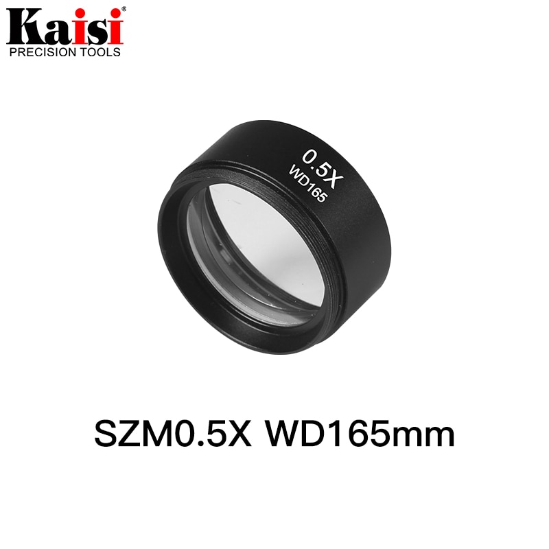 Kaisi SZM0.5X Auxiliary Objective Lens For Stereo Zoom Microscope WD165mm