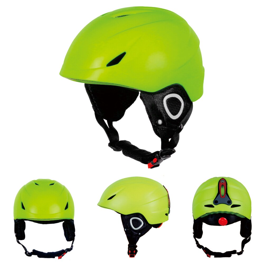 Casco de esquí ultraligero KY-C006 PC + EPS para hombre y mujer, casco de esquí, resistente a impactos, de seguridad, deportivo: Fluorescent Green