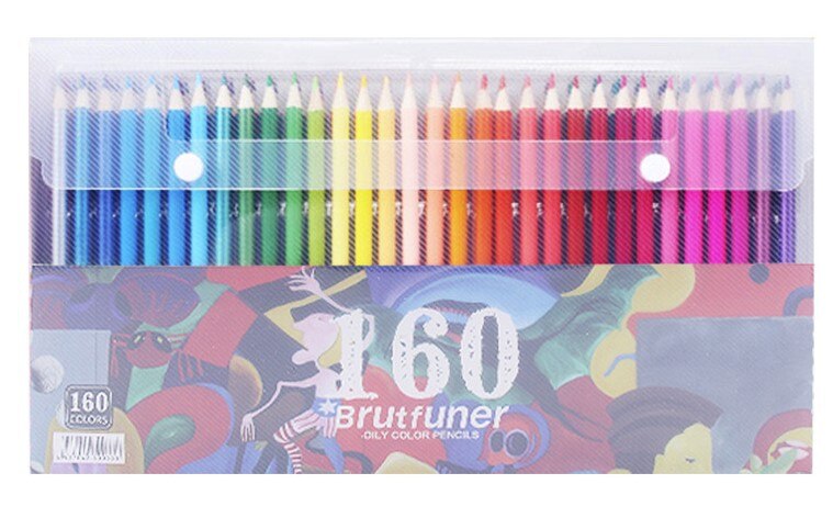 Juego de lápices de colores de tinta para niños, lapiceros de aceite para escuela, oficina, dibujo, pintura, grafiti, papelería, 48/72/120/160 unidades: 160Pcs