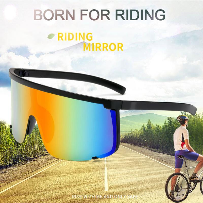 Grote Spiegel Zonnebril Outdoor Motocross Bril Mode Trend Rijden Zonnebril Voor Mannen Vrouwen Brillen Fietsen Bril