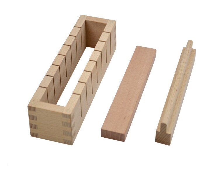 DIY Wooden Sushi Maker Equipment Kit Practical Bread Cheese Meat Food Cutter Form Maker Cooking Tools Kitchen Resturant LA407