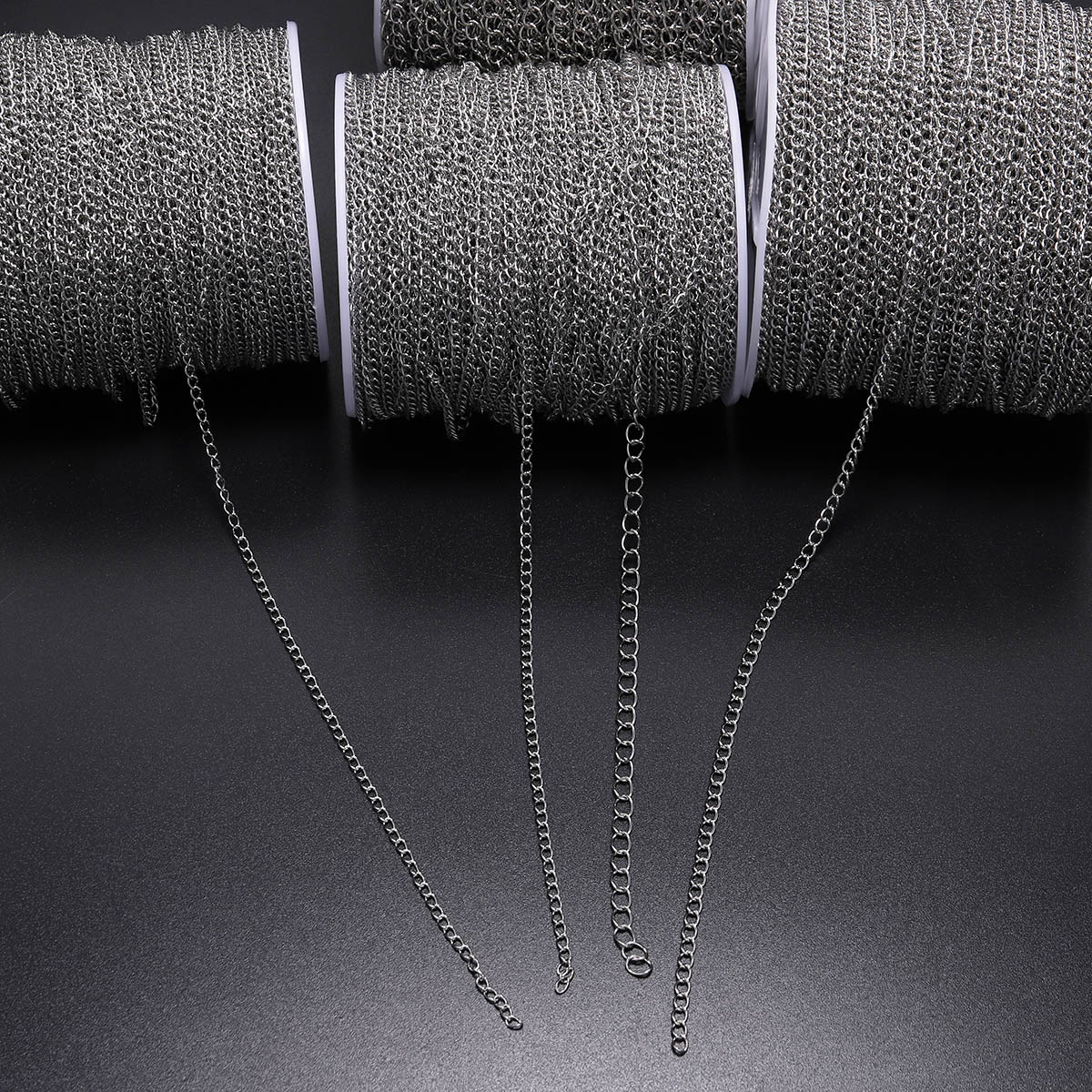 5 Meter/viel 1,2-4,0mm Edelstahl Halskette Ketten Groß Für DIY Schmuck Machen Material Handgemachte liefert