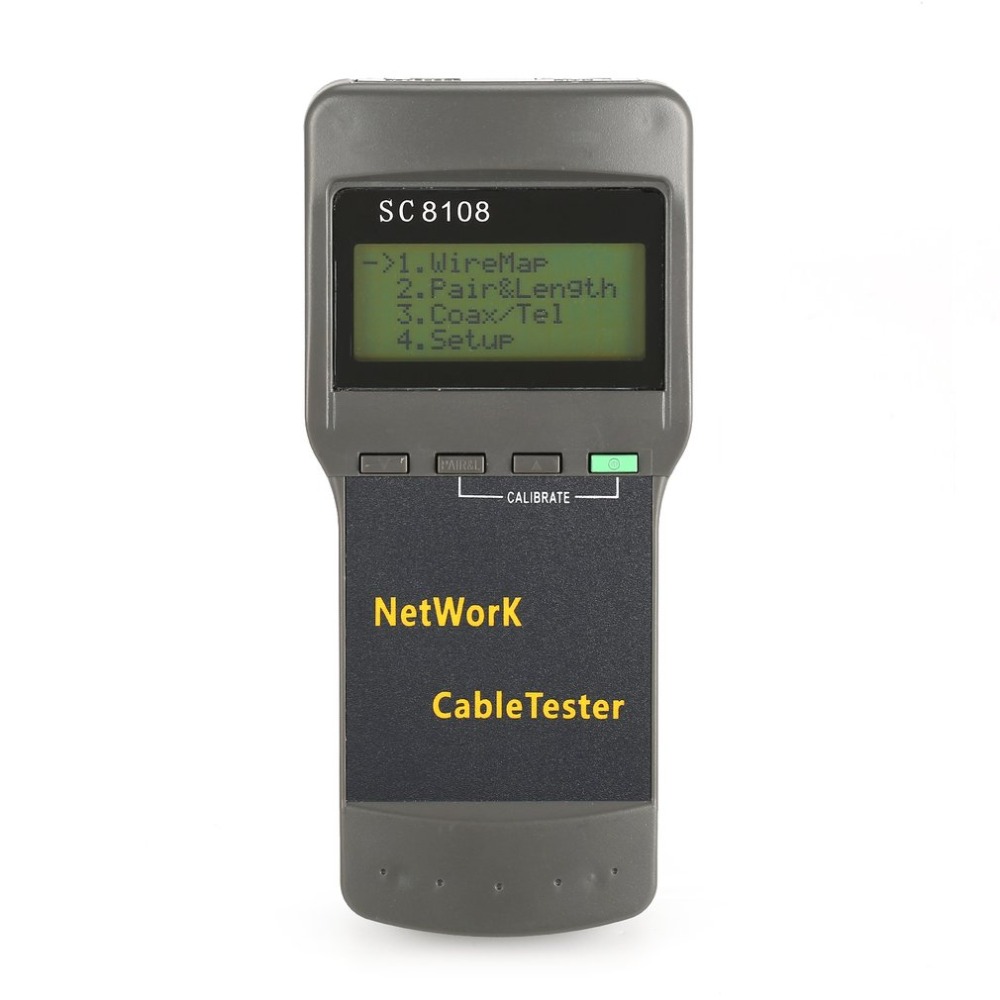 Lcd Netwerk Tester Meter Draadloze Lan Telefoon Kabel Meter Tester Draad Tracker Lcd-scherm SC8108