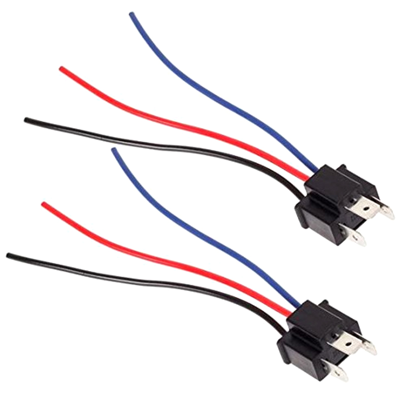 Conector adaptador macho de enchufe de bombilla H4 9003, lámpara antiniebla para faro de coche, adaptador macho, arnés de cableado, conector de faro