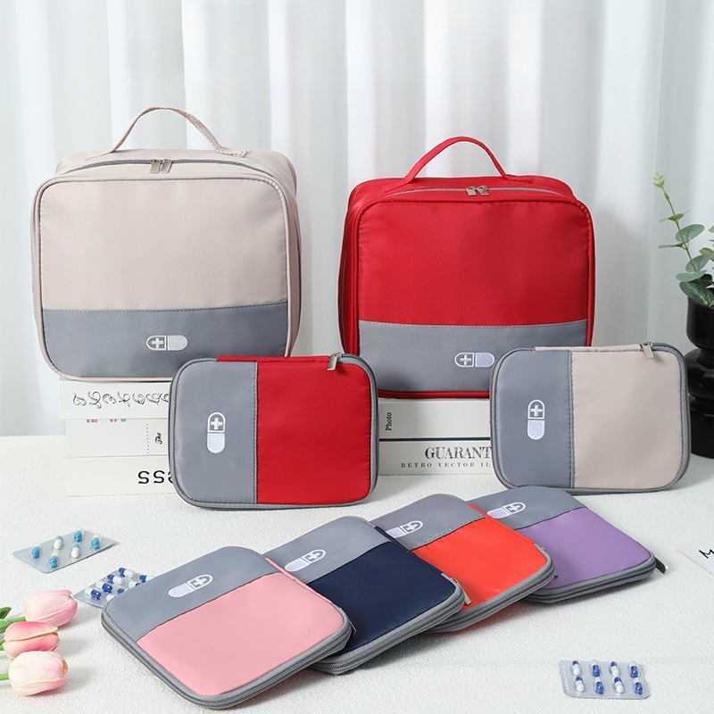 Portable Travel Medicine Storage Bag Version Emergency Convenient Bag Multi-Purpose Oxford Cloth Home Bedroom Living Room