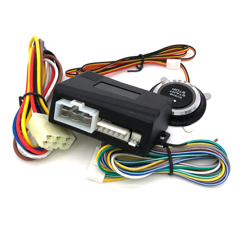 EFHIPS Auto Car Start Stop Engine Push Start Button RFID Lock Ignition Starter Keyless Entry Anti-theft System Car Alarm