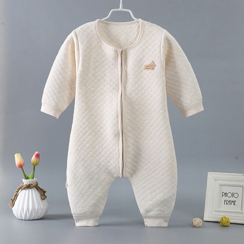 Bébé dormeurs épais coton sac de couchage -né Robes de nuit vêtements de nuit fendus jambes fermeture éclair enfant en bas âge garçon fille dormeurs