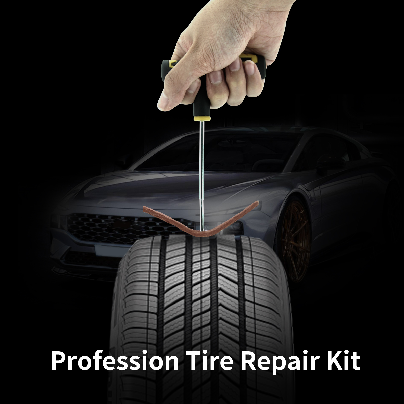 Auto Reifen Reparatur Tool Kit Auto Fahrrad Motorrad Hand Werkzeuge Tubeless Professionelle Reifenpannen Stecker Garage Reparatur Auto Zubehör