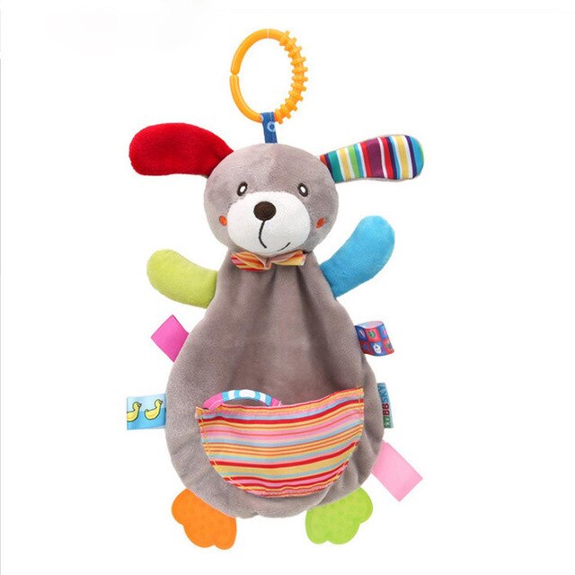 Sonajero móvil para bebé, juguetes suaves para bebé de 0 a 12 meses, toalla, cama, campana, Animal bonito, de Navidad, cuna, juguete para recién nacido