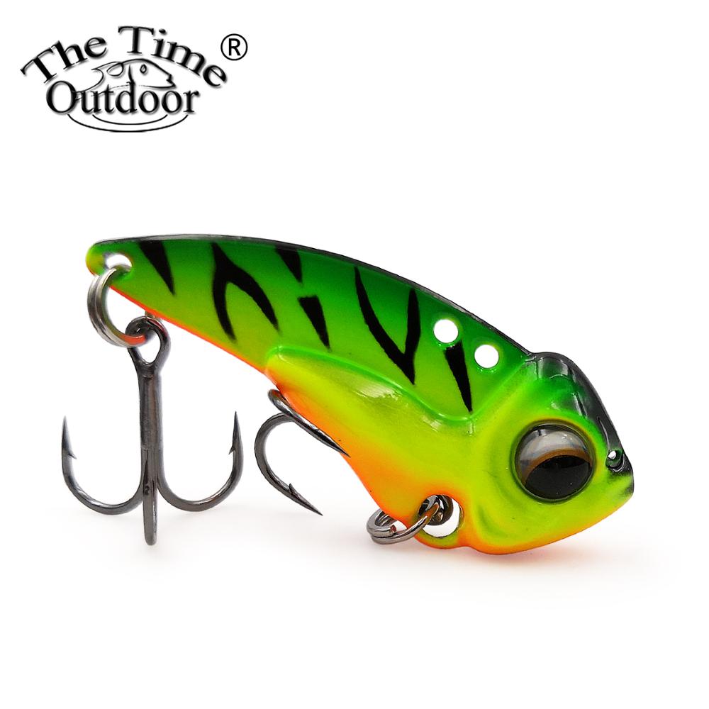 2 pièces/boîte le temps métal Vib MZ45 naufrage Vib lame leurre pêche artificielle Wobbler Vibration appâts pour brochet bar truite poisson