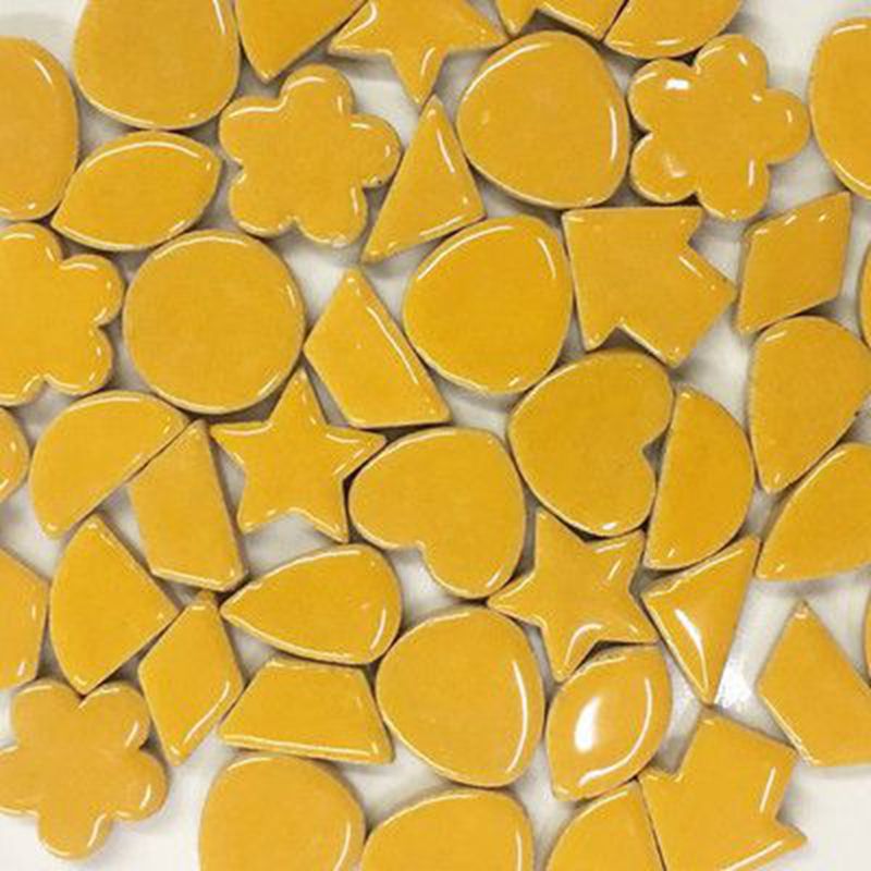 100G Creatieve Keramische Mozaïek Tegels Diy Muur Ambachten Handgemaakte Decoratie Materialen Verschillende Mixes Regels Optic Druppels ZXY3001: Orange