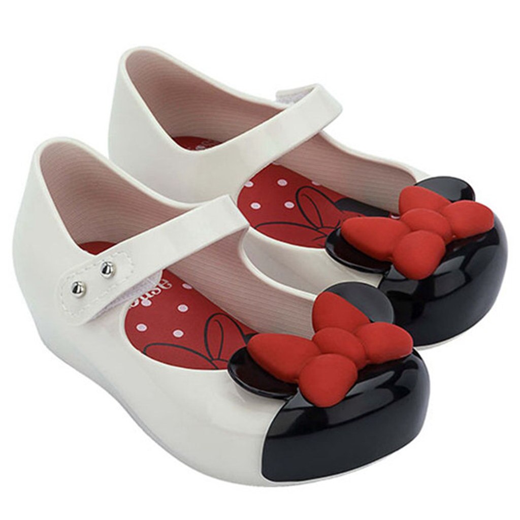 Mini Mlsa-zapatos de ratón clásicos para niña, sandalias de playa antideslizantes con dibujos animados, novedad de verano,: Marfíl / 10
