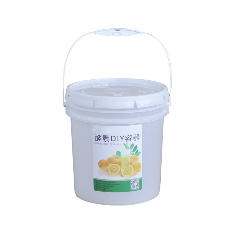 Cubo de plástico para fermentación de vino contenedor a prueba de fugas fermentador de cerveza con llave de aire y tapa