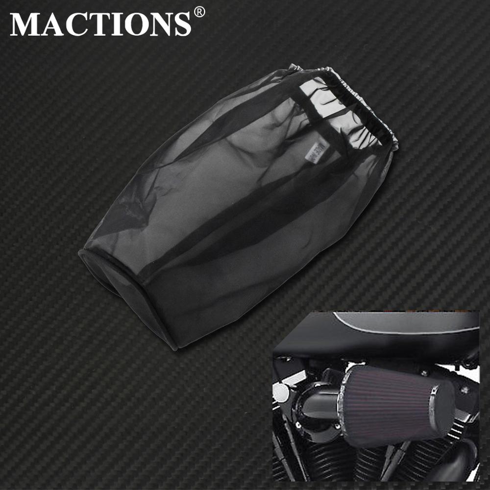 Motorcykel sort beskyttelsesdæksel luftfilter tung vejrtrækningsstrømpe til harley sportster touring dyna softail luftrensningssæt