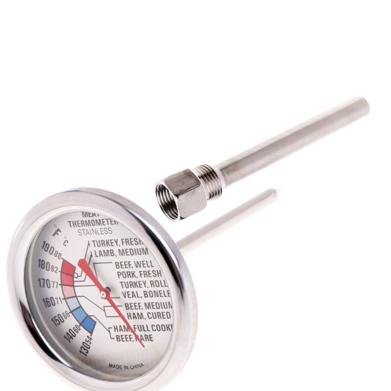 Stainless Steel Thermowell 1/2" NPT Threads 130mm Long For Temperature Sensors