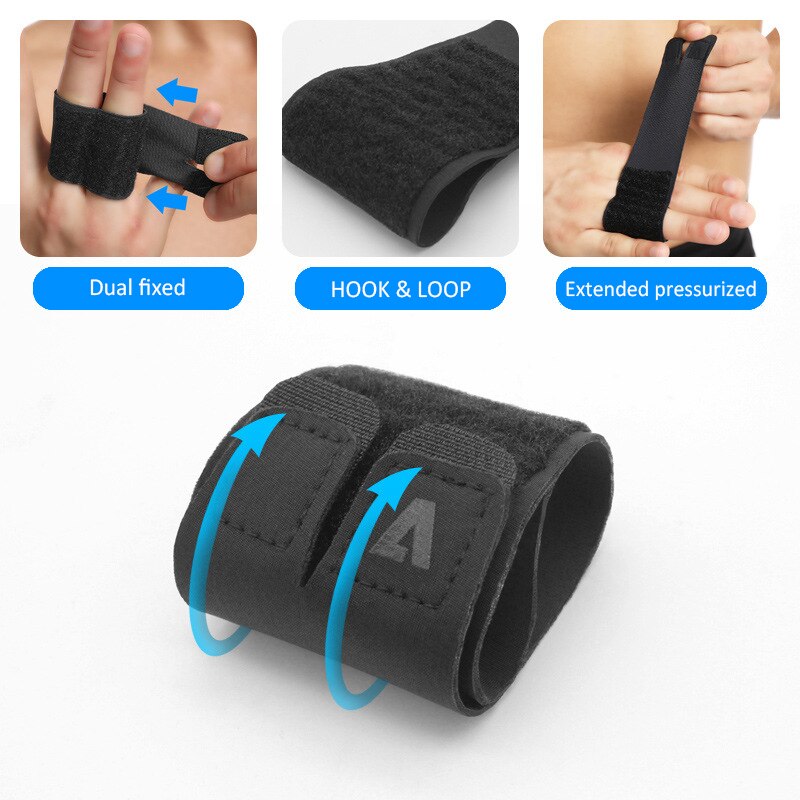 Vinger Spalk Wrap Ademend Wasbare Anti-Slip Professionele Vingers Guard Bandage Beschermhoes Mouwen Brace Ondersteuning Protec