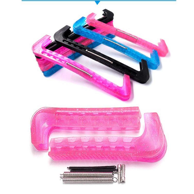 2 pièces en plastique souple Hockey sur glace Figure patin lame garde couverture protecteur pour les femmes hommes jeunes enfants