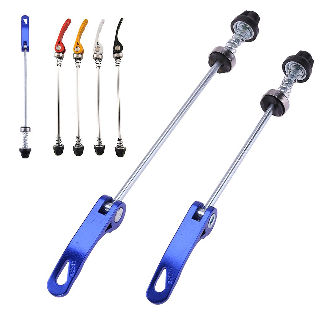 Brochetas de cubo de rueda de bicicleta de aleación de aluminio, Perno de liberación rápida, eje de palanca de acción de leva suave, 1 par