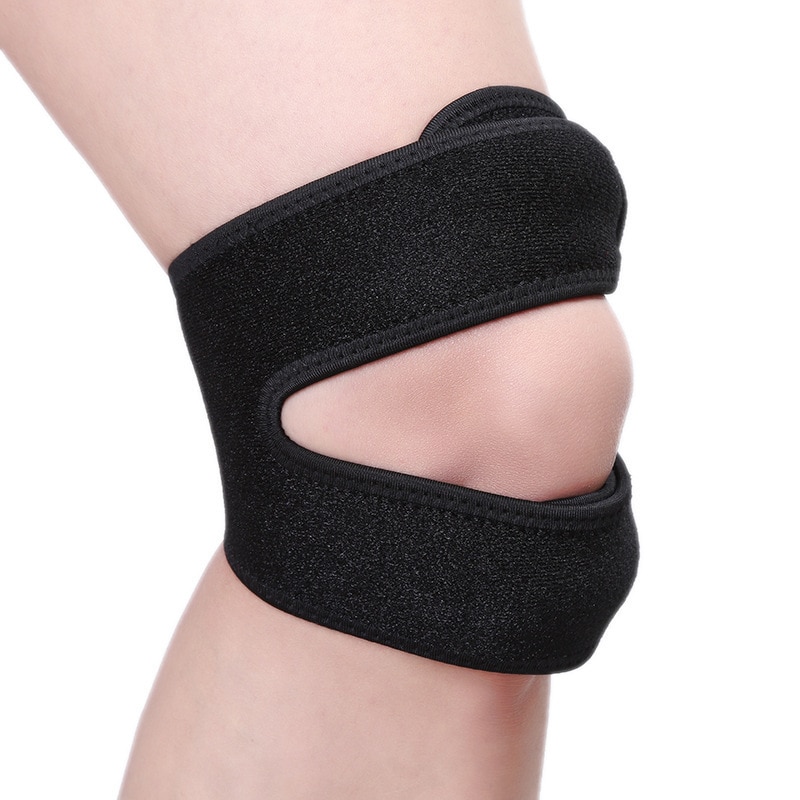 1 pièces réglable respirant genou soutien orthèse rotule bande ceinture Sport sangle enveloppement Tibia bande genouillères protecteur