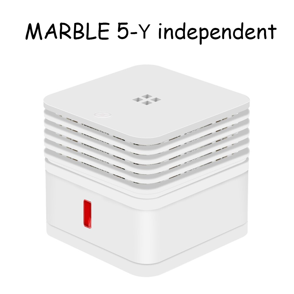 Cpvan røgsensor brandalarm smart røgdetektor lav batteri påmindelse beskytte alarm sensor  en14604 ce certificeret branddetektor: Marmor 5y