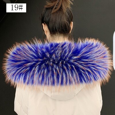 17X80Cm Winter Faux Fur Unisex Jas Trui Sjaals Kraag: 19