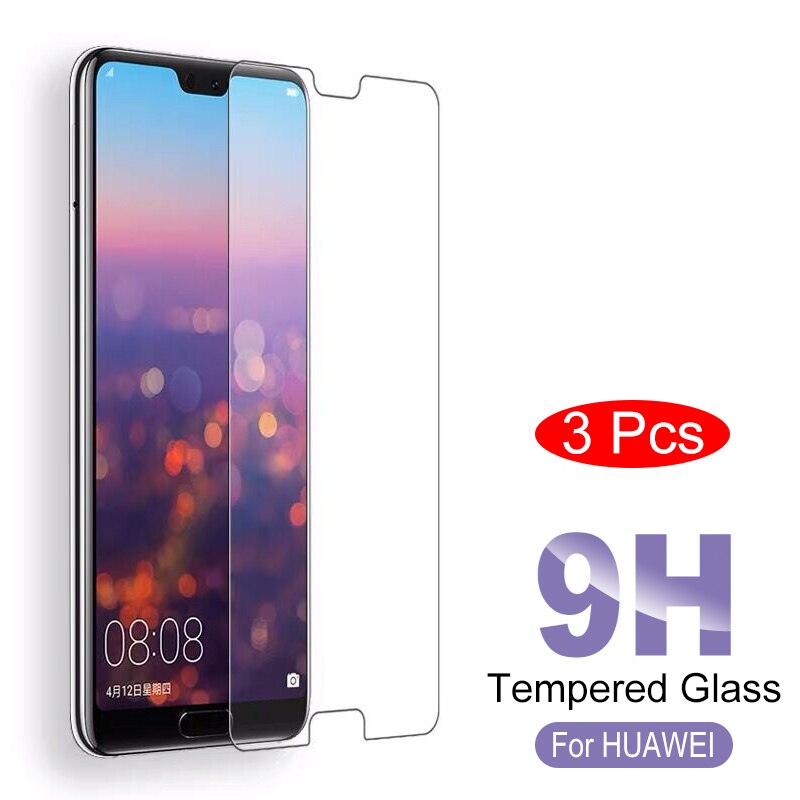 3 Stuks Beschermende Gehard Glas Op De Voor Huawei P20 Lite Pro Screen Protector Bescherm 2 Pcs Glas Voor Huawei p20 Pro Film