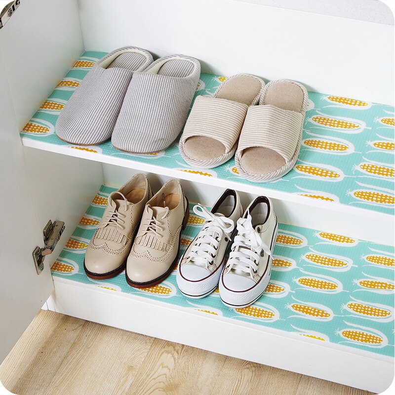1 Roll drawer mat oil-proof moisture kitchen table Shoes shelf liner mats cupboardspad paper non slip waterproof closet placemat