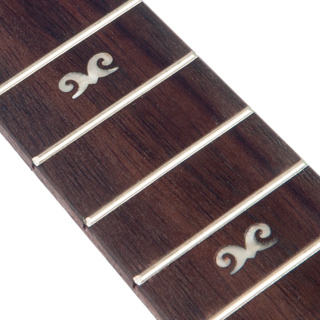 NAOMI DIY Ukulele Fingerboard Replacement Wooden Ukulele Neck Fretboard Solid Rosewood Ukulele Fretboard