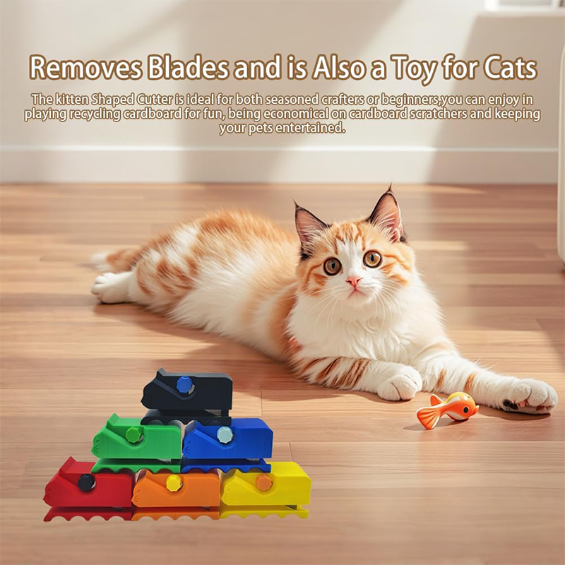 Coupe-carton portatif imprimé en 3D, outil de recyclage, planche à gratter pour chat, 1 pièce