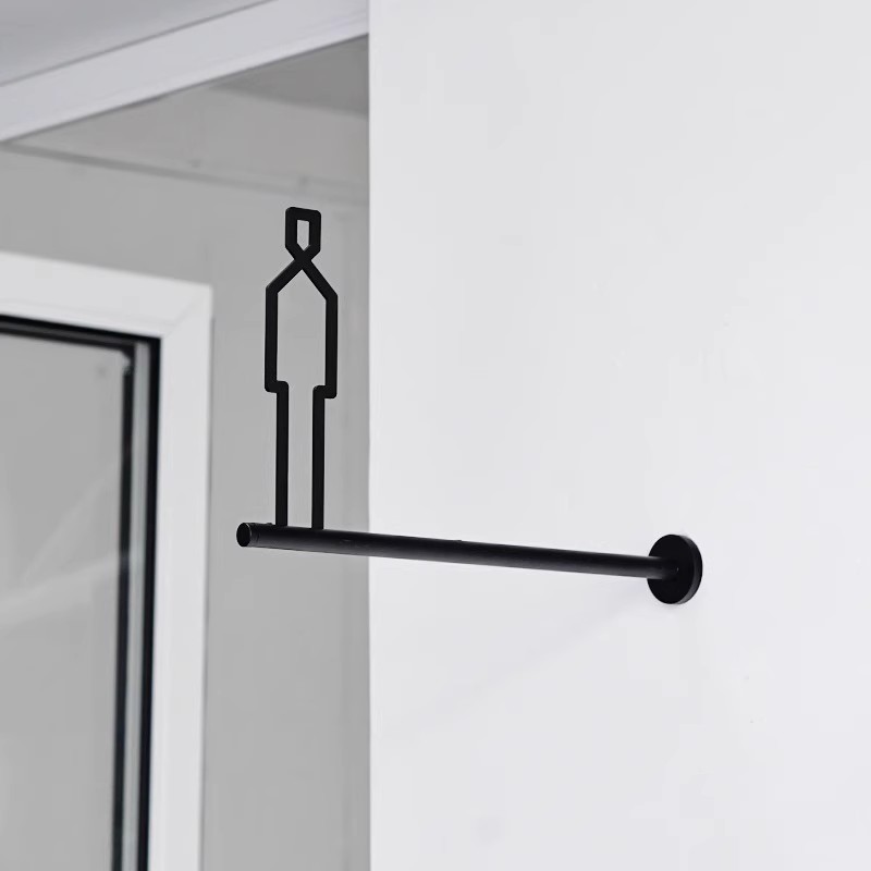 Men's and Women's Restroom Signage 3D Signage Public Restroom Bathroom Side Hanging Metal Door Signs Toilet WC Sign: WHITE