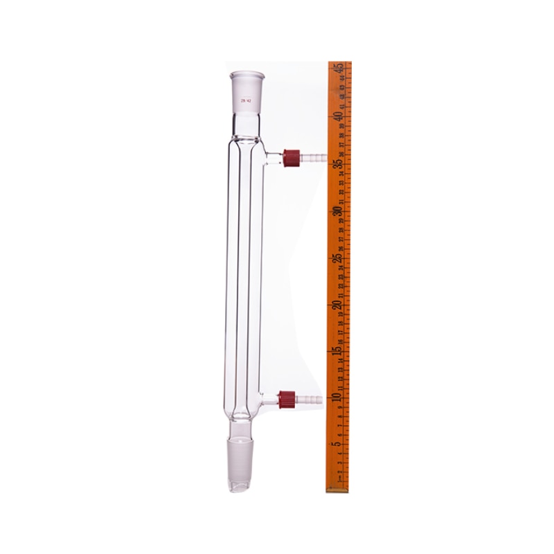 Straight condenser 300mm, Condensation length 300mm, Condenser Liebig with fused inner tube, Standard ground mouth 29/42 Joints