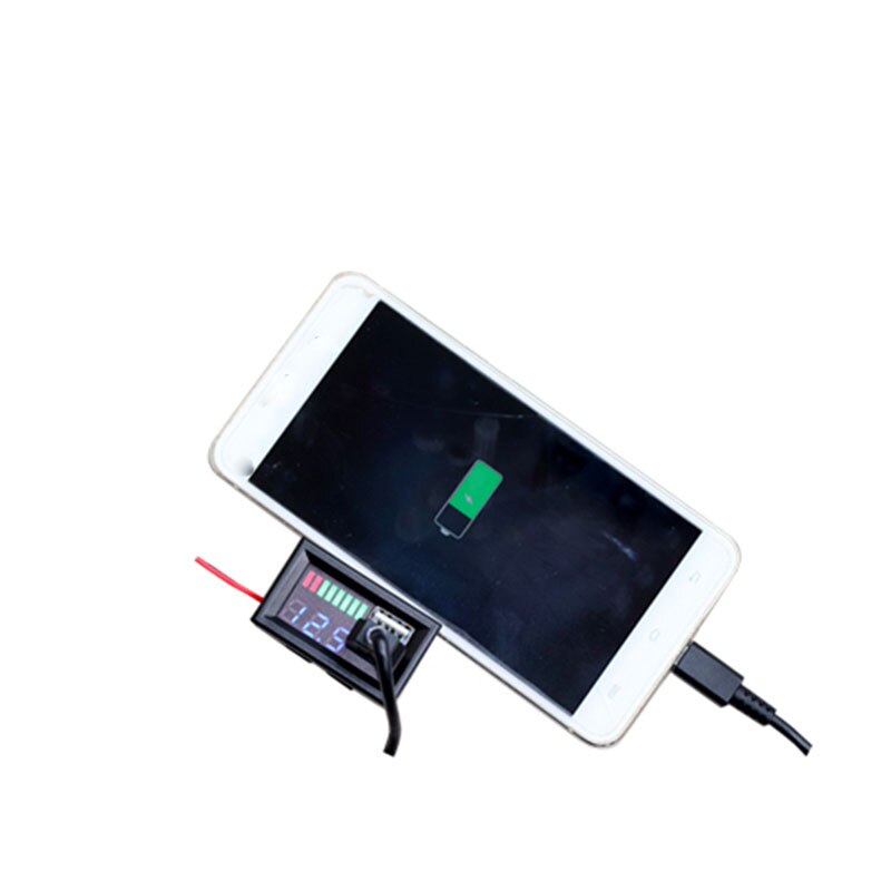 1S 2S 3S 4s 5s 7S 12V 24V 36V indicatore di capacità della tensione della batteria misuratore doppio telefono USB carica riconoscere Li-ion Lifepo4 piombo acido