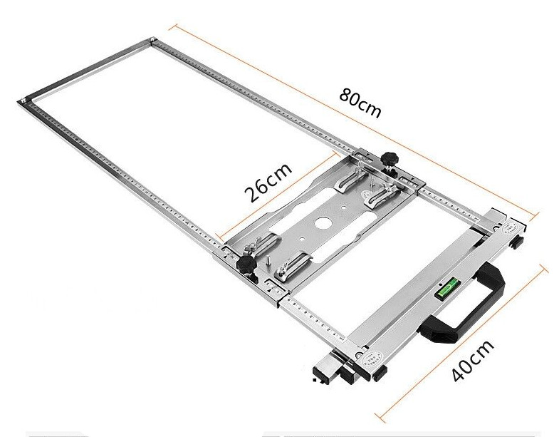 Used for electric circular saw trimmer edge guide positioning cutting board modified table saw backing positioning frame: Default Title