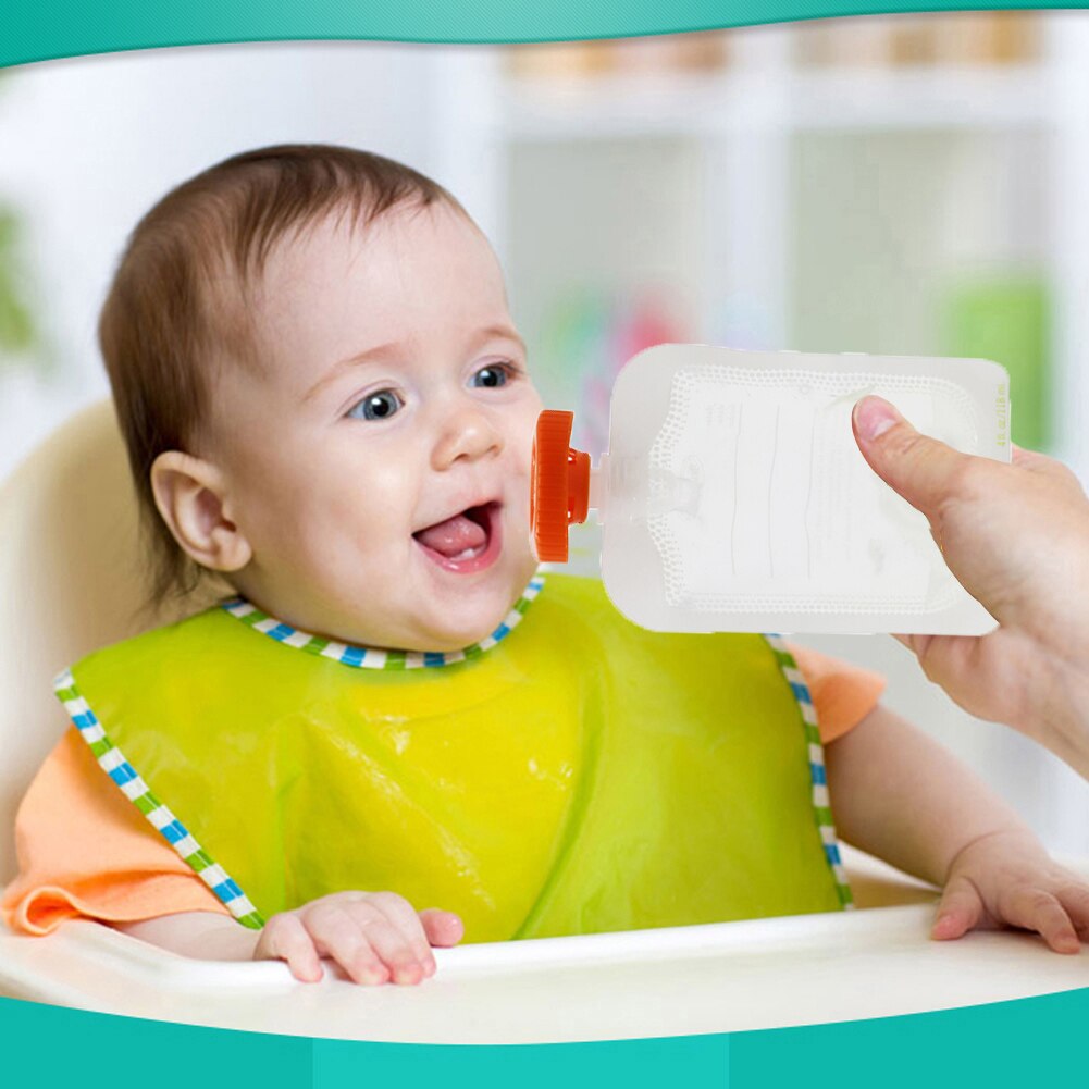 Squeeze Station Homemade Baby Food Pouch Baby Fresh Fruit Juice Food Maker Packing Machine Juice Puree Pack Feeding Pouches