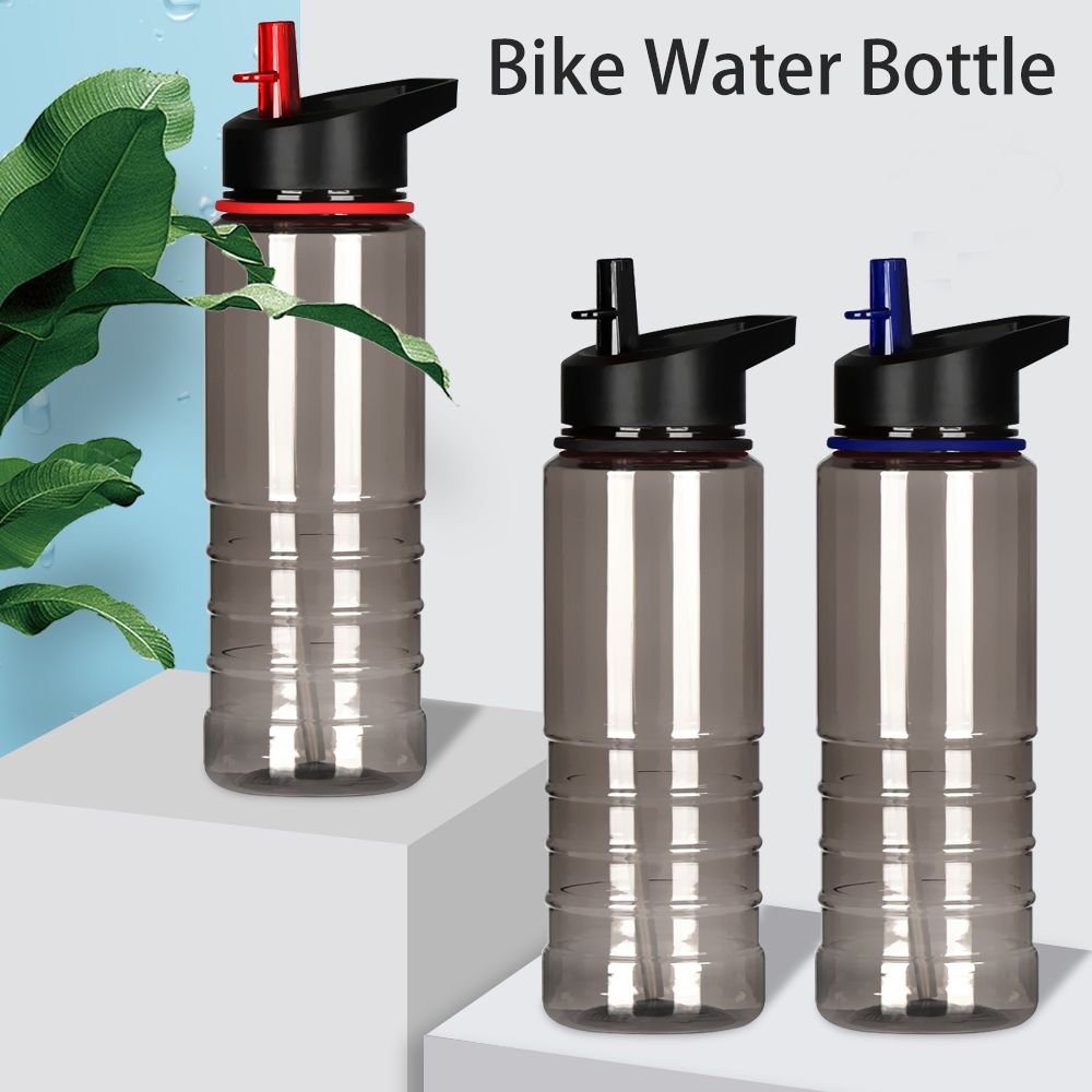 700ML Flip Straw Drink Healthy Water Bottle Cycling Hiking Camping Drink Bottle with Lid Outdoor Portable Bottle