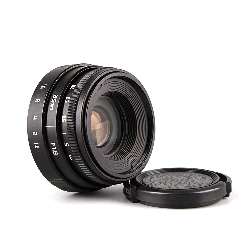 25mm F1.8 APS-C CCTV Lens C Mount + Kap Voor Olympus Panasonic Micro 4/3 M4/3 G7 G10 GH3 GH2 GH1 GX1 GF6 GF3 EPL5 EPM1 OM-D EM10