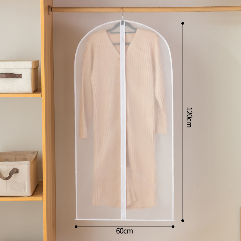 Dustproof Clothing Covers Waterproof Clothes Dust Cover Coat Suit Dress Protector Hanging Garment Bags Closet Organizer: MULTI